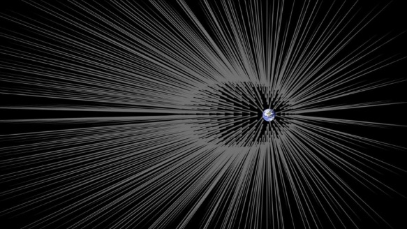 Representación ilustrativa del Huracán de Materia Oscura denominado S1. 